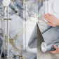 Self Adhesive Black Marble Sheet for Kitchen