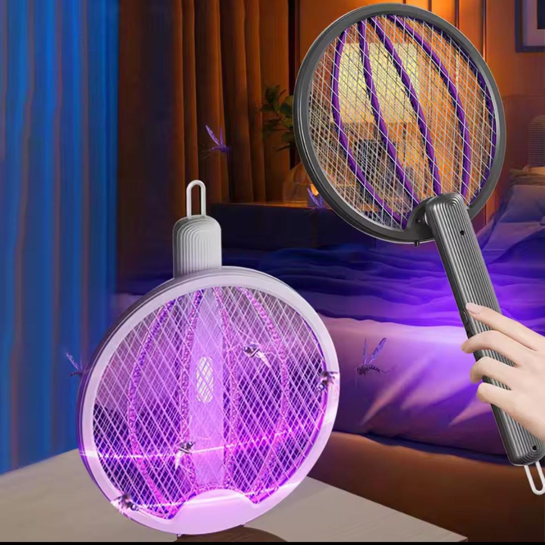 Foldable Mosquito Killer Trap | Electric Rechargeable Bug Zapper Racket