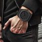 Professional Black Arabic Aura Watch With Eastern Arabic Numerals And Date Elegant Durable Stylish Unique And Modern (Without Box)